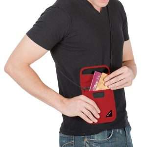 Anti theft neck pouch for travel