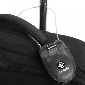 Retractable Cable lock, travel safety gadget