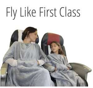 Fly like first airline blanket, sleep to combat jet lag