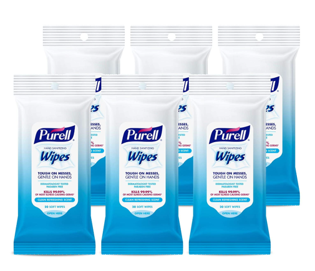 Purell Wipes for in flight and travel