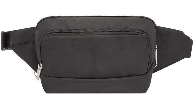 Travelon anti -theft waist pack for travel, security hip pack