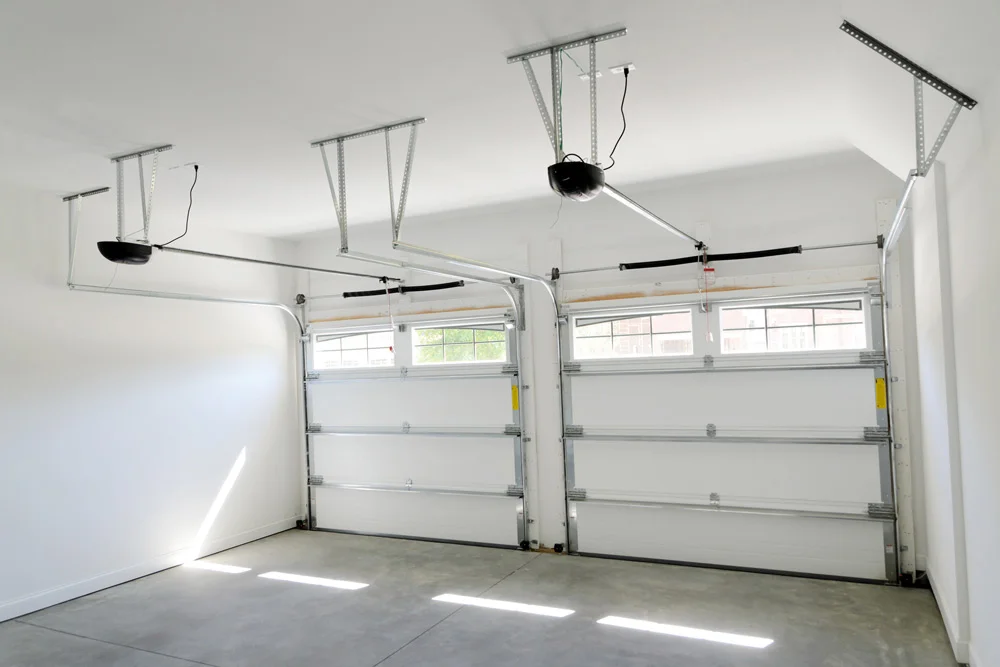 Open a garage door with a coat hanger