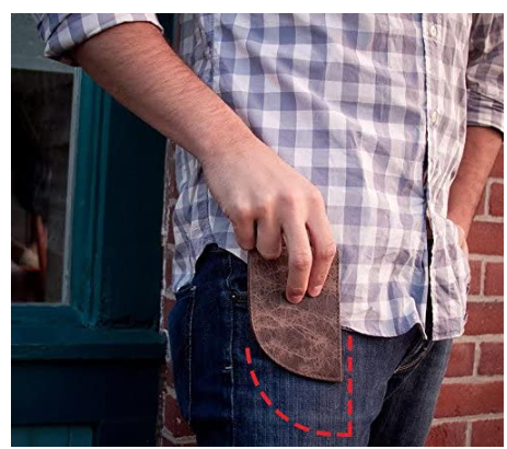 Front pocket wallet avoiding pickpocket scams in Paris France