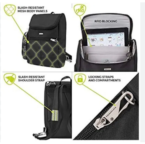 Travelon Anti-theft features in travel bags
